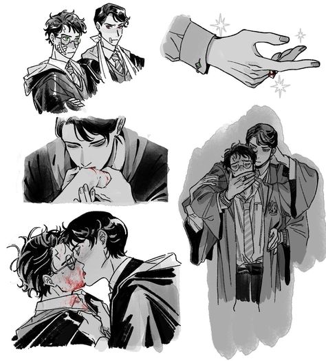 Harry Potter Toms, Dark Harry, Harry Potter Games, Snape Harry Potter, Snape Harry, Gay Harry Potter, Images Harry Potter, Harry Potter Comics, Harry Potter Ships