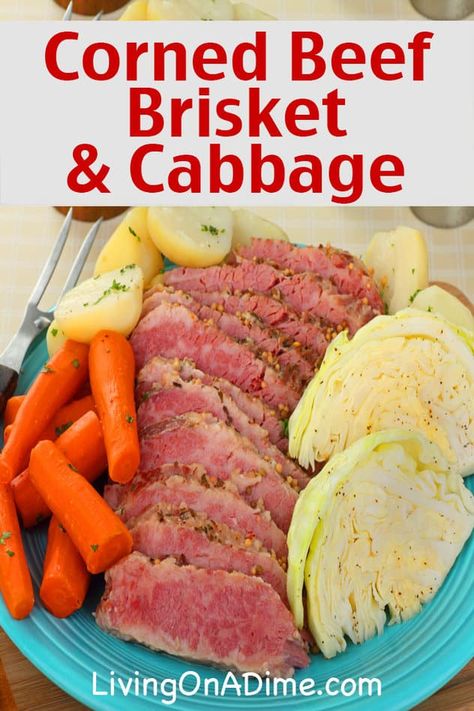 Corned Beef And Cabbage Recipe, Beef And Cabbage Recipe, Crock Pot Corned Beef, The Kitchen Is My Playground, Slow Cooker Corned Beef, Cooking Corned Beef, Lazy Lasagna, Beef Cabbage, Corn Beef