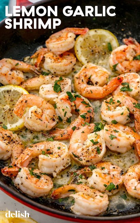 Lemon Shrimp, Recipes Shrimp, Lemon Garlic Shrimp, Shrimp Recipes Healthy, Shrimp Dinner, Garlic Butter Shrimp, Healthy Shrimp, Shrimp Recipes For Dinner, Healthiest Seafood