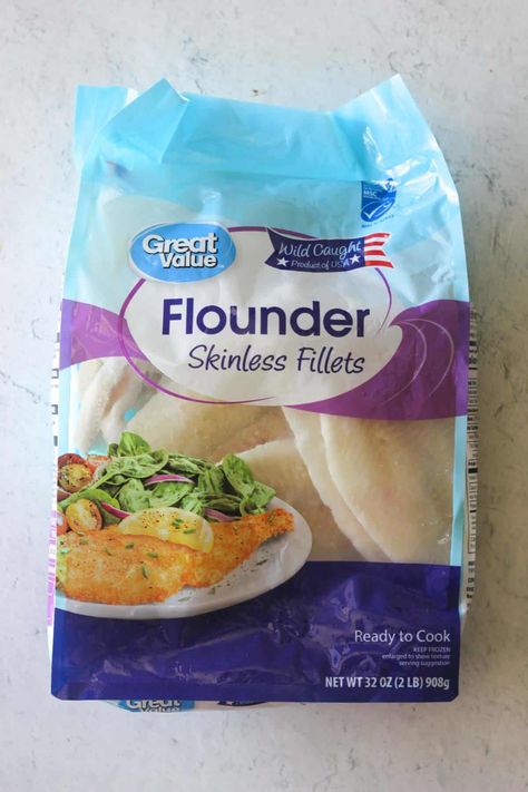 Fried Flounder Recipes Simple, Ways To Cook Flounder, Cooking Flounder Filets, How To Cook Frozen Flounder Fillets, Air Fried Flounder Filets, Airfryer Flounder Recipe, Low Carb Flounder Recipes, How To Cook Flounder Filets In Air Fryer, Flounder In The Air Fryer