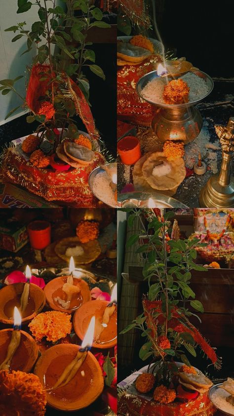 Shiva Pooja At Home, Rudraabhishek At Home, Tulsi Puja Images, Diwali Puja Decorations At Home, Diwali Lights Decoration House, Diwali Lights Decoration, Tulsi Puja, Tulsi Pooja, Santana Dharma