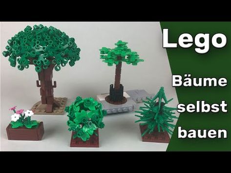 Lego Bäume und Sträucher selber bauen - 5 Anleitungen - YouTube Lego Plants, Lego Tree, Lego Castle, Lego Lego, Lego House, Lego Design, Lego Creations, Lego City, Greek Mythology