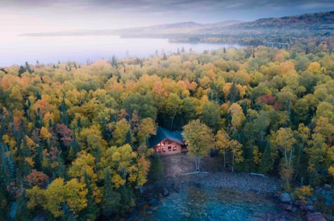 Nestled In A Hidden Cove On Lake Superior, This Minnesota Airbnb Is A Must-Stay Wall Of Windows, Best All Inclusive Resorts, Secluded Cabin, Grand Marais, Inclusive Resorts, All Inclusive Resorts, Lake Superior, Beautiful Lakes, Cabins In The Woods