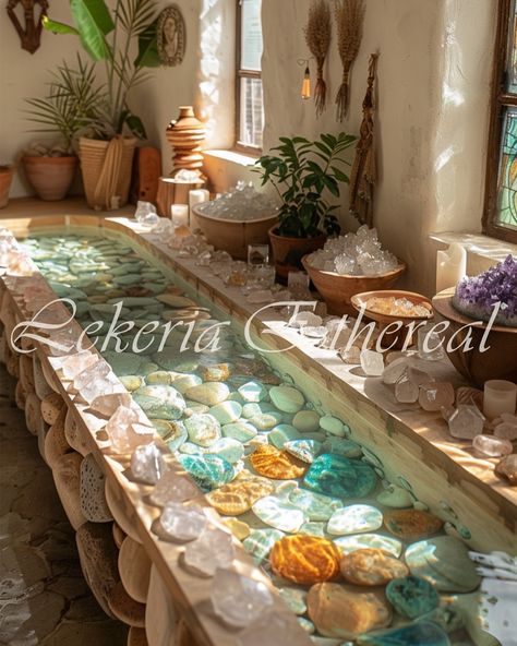 Botanical boho Crystal oasis 1/3 🤍🕯️🌼 Which room do you choose? (1-10) ———————————— Follow @lekeria_ethereal for more ———————————— #spa #aiart #girly #girlyaesthetic #aesthetic #boho #bohoaesthetic #crystal #crystalshop #spiritual #healing #healingjourney #healingcrystals #healingimages Spiritual Boho Aesthetic, Spiritual Room Aesthetic, Spiritual Healing Aesthetic, Bohemian Spa, Crystal Shops, Healing Images, Spiritual Room, Aesthetic Boho, Boho Crystal