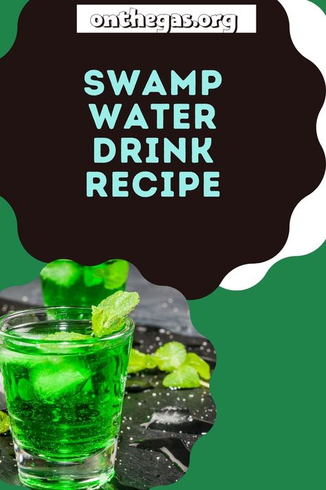 This swamp water cocktail recipe certainly is not for kids. Your favorite alcoholic drink can be made at home; great considering the crazy times we are living in! making a delicious punch at home can really liven the mood, and it you choose to make it alcohol free, the whole family can enjoy the treat. Check out this yummy recipe by On The Gas and give it a go! #swampwater #swampwaterrecipe #easyswampwaterrecipe #swampwaterdrinkrecipe Swamp Water Punch, Swamp Water Drink, Swamp Water, Mixed Drinks Alcohol, Alcoholic Drink, Water Drink, Drinks Alcohol, Water Recipes, Drink Recipe