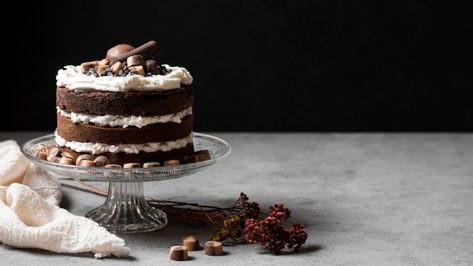 Front view of delicious cake concept | Free Photo #Freepik #freephoto #food #cooking #nutrition #cake Landscape Cake Design, Cake Landscape, Food Website Design, Cake Photography, Delicious Cake, Food Website, Cake Images, Food Cooking, Photo Cake