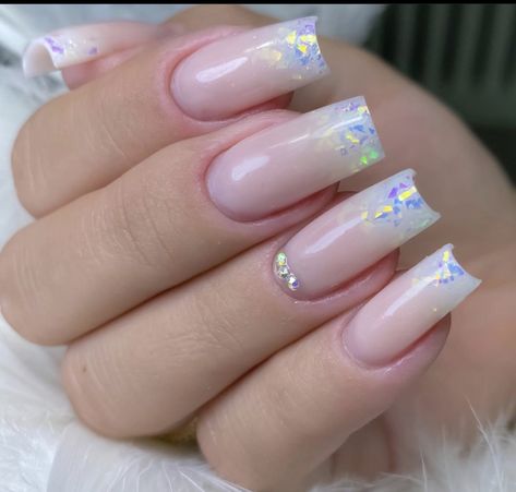 Baby Glitter Nails, Baby Glitter, Acrylic Nails Coffin Short, Uñas Acrilicas, Nails Desing, Acrylic Nails Coffin, Dream Nails, Coffin Nails, Glitter Nails