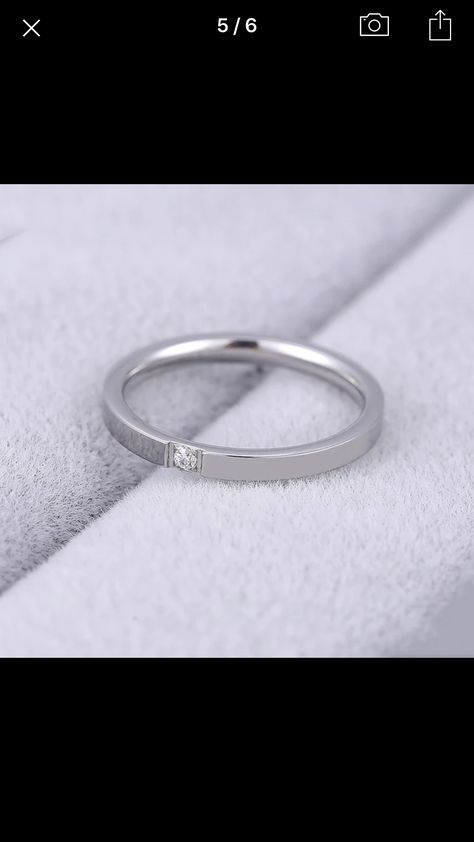 Platinum Rings Women Simple, Simple Wedding Bands For Women Silver, Simple Wedding Bands, Plain Wedding Band, Silver Wedding Bands, Couple Rings, Platinum Ring, Stylish Jewelry, Silver Band