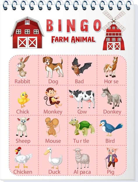 Farm Animal Worksheet, Sheep Pictures, Farm Animals For Kids, Sheep Cartoon, Animal Worksheets, A Sheep, Farm Animal, Animals For Kids, Bingo