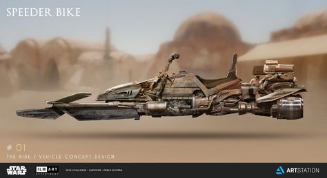 ArtStation is the leading showcase platform for games, film, media & entertainment artists. Bike Concept, Edge Of The Empire, Speeder Bike, Star Wars Vehicles, Star Wars Concept Art, Star Wars Rpg, Star Wars Ships, Art Department, Star Wars Artwork