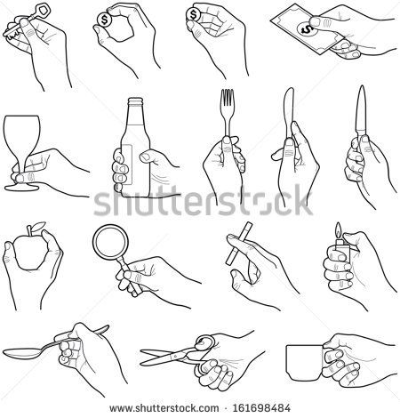 . Hand Holding Object Drawing, Hand Holding Knife, Apple Fruit Images, Holding Object, Vector Line Illustration, Practice Drawing, Character Template, Vector Line, Object Drawing