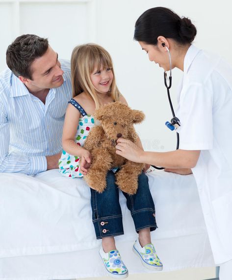 Female doctor playing with a child patient. In the hospital , #AFF, #playing, #doctor, #Female, #hospital, #patient #ad Hospital Photo Ideas, Child In Hospital, Kids Playing Doctor, Children Doctor, Doctor And Patient, Hospital Patient, Doctor Help, Doctor For Kids, Hospital Workers