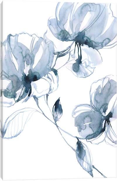 Indigo Flower, Flowers Simple, Abstract Art Collection, Paper Guest Towels, Simple Wall Decor, Poster Store, Floral Poster, Art Abstrait, Watercolor Flowers