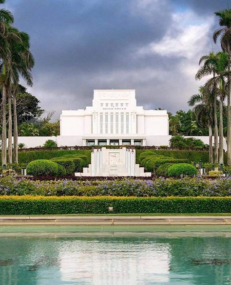 Laie Temple, Laie Hawaii, Hawaii Temple, Temple Photo, Church Pictures, Lds Temple, Lds Temples, Lds Quotes, Gospel Of Jesus Christ