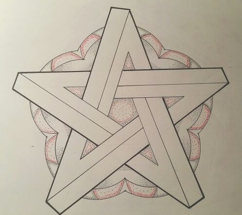 Pentagram Geometry, Sacred Geometry Patterns, Geometry Pattern, Paper Cut Art, Geometric Art, Sacred Geometry, Geometry, Tattoo Ideas, Projects To Try