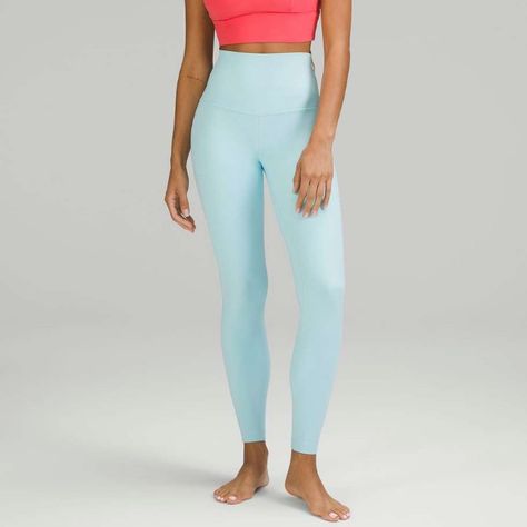 Lululemon Align High-Rise Pant 28" Nwt Icing Blue Electric Turquoise Lululemon, Lululemon Clothes, Cutesy Outfits, Blue Lululemon Leggings, Gymnastics Practice, Lululemon Outfit, Cutesy Outfit, Xmas Wishlist, Bday Gifts