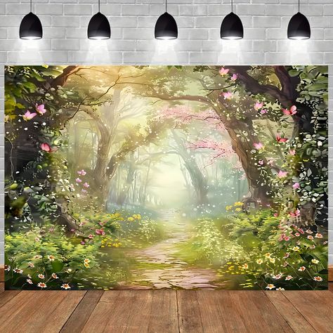 Faster shipping. Better service Forest Backdrops, Party Background, Garden Photos, Holiday Themes, Photo Backdrop, Party Event, Vintage Chic, Photo Props, Accent Wall