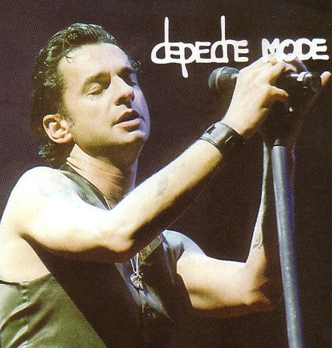 Dave Gahan of Depeche Mode during Exciter tour 2001 Depeche Mode Exciter, Live Rock, Dave Gahan, Baseball Cards, Fictional Characters