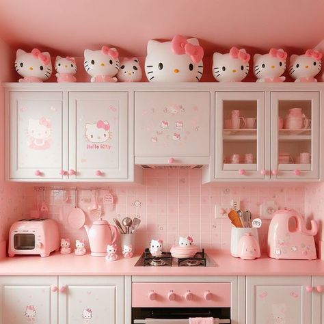 Hello Kitty Kitchen, Cute Pink, Hello Kitty, Kitty, Pink