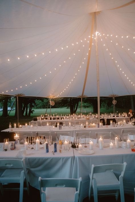 Beach Tent Wedding Reception, Wedding Tent Lights, White Lanterns Wedding, Beach Tent Wedding, Candle Lit Wedding Reception, Sailcloth Tent Wedding, Sail Cloth Tent, Chalet Wedding, Wedding Tent Lighting