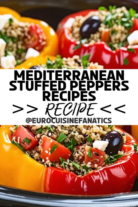 Savor the vibrant flavors of the Mediterranean with these 5 irresistible stuffed peppers crockpot recipes that will transform your dinner routine—discover the delicious surprises inside!
 #europeancuisine #authentic #european #cuisine #italianfood #frenchfood #greekfood #homecooking #authenticrecipes #recipes Stuffed Peppers Crockpot, Belgian Sugar Waffle Recipe, Sugar Waffles Recipe, Mediterranean Stuffed Peppers, Crockpot Stuffed Peppers, European Recipes, European Cuisine, Gluten Free Grains, Peppers Recipes