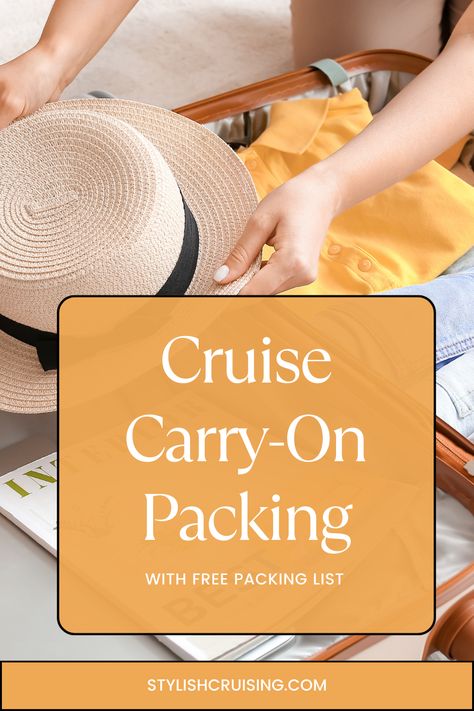 Discover the best items to pack in your cruise carry-on with our expert guide. Learn how to pack smart for your next cruise, focusing on essentials that you need to keep with you on embarkation day. This post is perfect for anyone wondering what to include in their carry-on for a hassle-free cruise experience. Cruise Carry On Bag Packing Lists, Cruise Carry On Bag, Embarkation Day, Cruise Packing Tips, Mini First Aid Kit, Carryon Bag, Cruise Essentials, Cruise Europe, Small Suitcase