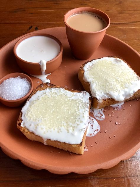 Malai Cheeni Toast | How To Make Sweet Malai Toast At Home Bread Malai, Indian Deserts, Malai Recipe, Bread Breakfast, Honey Toast, Toasted Bread, Indian Dessert Recipes, Indian Desserts, Indian Snack Recipes