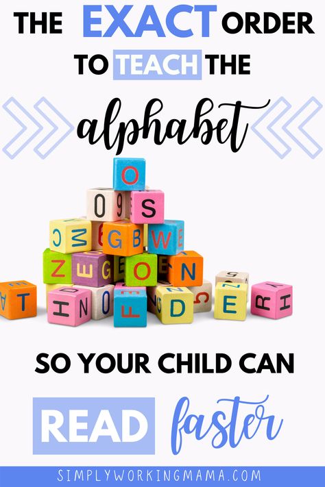 Letter Learning Order, What Letters To Teach First Preschool, What Order To Teach The Alphabet, Order Of Teaching Letters, Letter Order To Teach Preschool, How To Teach The Alphabet Preschool, Learn The Alphabet, Which Letters To Teach First, Teaching Alphabet