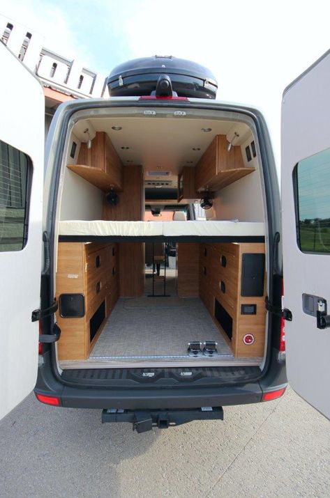 Campervan Garage, Van Conversion Bike, Off Grid Luxury, Bike Storage In Van, Cargo Van Conversion, Cargo Trailer Camper Conversion, Truck House, Diy Van Conversions, Custom Camper Vans