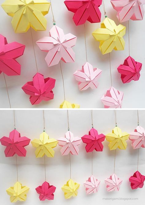 Origami Butterfly Easy, Origami Lily, Origami Wall Art, Origami Frog, Origami Ornaments, Origami Ball, Origami Decoration, Origami For Beginners, Origami Love