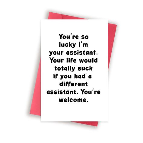 PRICES MAY VARY. Bosses Day Card-- When your boss or colleagues and even manger receives this card, she may be very excited. When she opens the card,she will smile happily. Blessing-- Funny bosses lady greeting card,express your best wishes to your boss,partners and friends. Product Information-- 8 x 5.3 inches / 20.5 x 13.5 cm, wrapped in a red matching envelope and protective bag to avoid damage to the greeting card. Internal White Background-- You can write down your feelings,leave your thoug Happy Boss Day Quotes, Boss Day Quotes, Boss Day Card, Happy Boss Day, Bosses Day Cards, Happy Boss, Boss Day, Boss Humor, Bosses Day