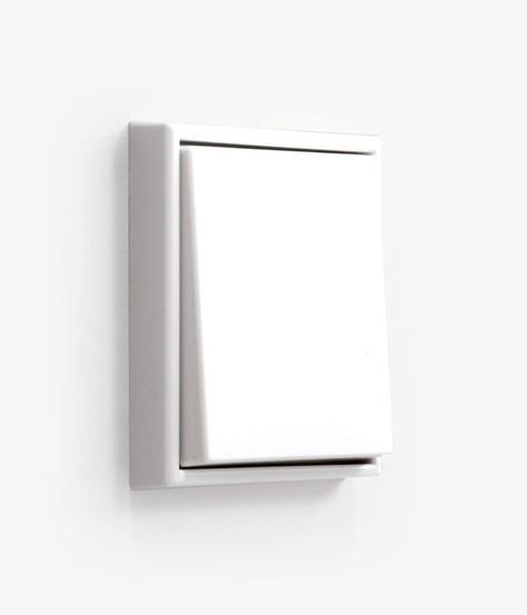 Minimal Light, Switch Design, Minimal Lighting, Bauhaus Design, Monochrome Color, Minimalist White, Light Switches, Big Design, Minimal Home