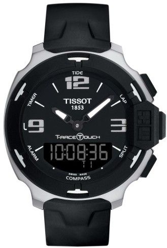 Men's Tissot T-Race Touch Multifunction Rubber Strap Watch, with Compass, Tide Table and more! Tissot T Touch, Tissot T Race, Tissot Watches, Swiss Made Watches, Fine Watches, Garmin Watch, Swiss Watches, Sport Watches, Watch Collection