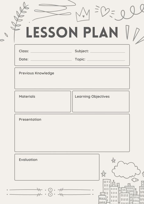 Teachers Essentials, Clouds Lesson Plan, Lesson Plans Template, Grade 1 Lesson Plan, Teacher Planning Pages, Space Lesson Plans, Teacher Lesson Plans Template, Teacher Checklist, Lesson Plan Pdf