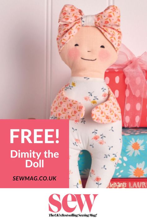 Free Project Pattern (step-by-step guide) Simple Doll, Diy Rag Dolls, Fabric Doll Pattern, Homemade Dolls, Cloth Dolls Handmade, Rag Doll Pattern, Free Sewing Patterns, Velvet Collection, Small Sewing Projects