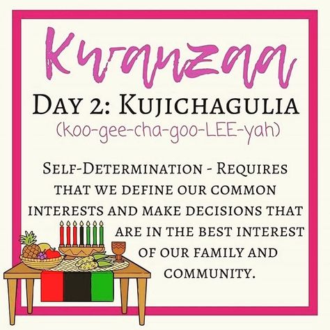 Happy Kwanzaa! Day 2, KUJICHAGULIA – Don't Forget the Half Kwanzaa Day 2, Kwanzaa Preschool, 7 Principles Of Kwanzaa, Days Of Kwanzaa, Kwanzaa Activities, Kwanzaa Decorations, Kwanzaa Principles, African American Holidays, Kwanzaa Gifts