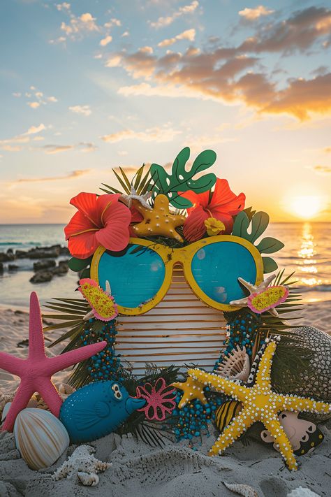 22 Stunning Beach Wedding Decor Ideas • Boho Theme Indian Wedding Decor, Beach Themed Birthday Decorations, Goa Theme Party Decoration, Outdoor Tropical Decor, Theme Park Party Ideas, Seaside Theme Party, Birthday Stand Ideas, Beach Party Theme Ideas, Beach Party Ideas Decorations