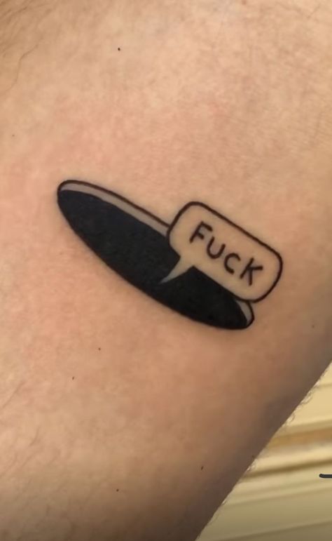 Simple Car Tattoo Ideas, Goth Boy Clique Tattoo, Anger Issue Tattoo, Dilligaf Tattoo, Small Old School Tattoo, Antisocial Tattoo, Nobody Tattoo, Impulsive Tattoos, Chaotic Tattoo