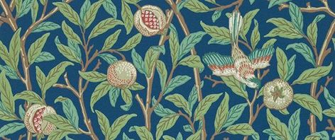 The Arts & Crafts Movement Overview | TheArtStory Craftsman Wallpaper, Pomegranate Wallpaper, Rose Curtains, Block Print Wallpaper, Mint Wallpaper, Morris Wallpapers, Pomegranate Fruit, Fruit Wallpaper, Blue Sage