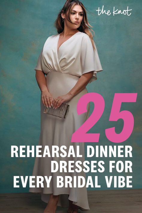 To make your search a little easier, we've rounded up the best rehearsal dinner dresses on the market, from white lace frocks to floral printed gowns. Some are classic while others are trendy, but one thing's certain: They're all spectacular choices for your upcoming celebration. Rehearsal Dinner Dress For Mom, Fall Rehearsal Dinner Dress For Bride, Rehearsal Dinner Dress For Bridesmaid, Rehersal Dinner Outfit Bride, Rehearsal Dinner Outfit For Bride, Bride Rehearsal Dinner Dress, Bride Rehearsal Dinner Outfit, Rehearsal Dinner Dress For Guest, Rehersal Dinner Dress