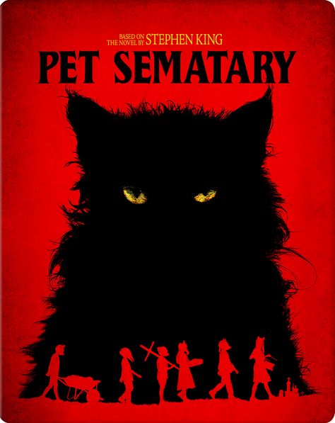 PET SEMATARY 4K BLU-RAY STEELBOOK (PARAMOUNT) Pet Cemetery Stephen King, Pet Cemetery Movie, Pet Sematary Art, Pet Sematary Tattoo, Pet Sematary Poster, Stephen King Pet Sematary, Pet Cemetary, Movie Intro, Only Him