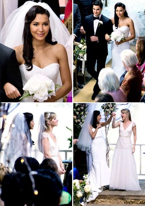 Brittana wedding glee Brittana Glee Wedding, Brittany Glee, Glee Wedding, Brittany Pierce, Glee Santana And Brittany, Finn Glee, Glee Santana, Brittany And Santana, Rachel And Finn