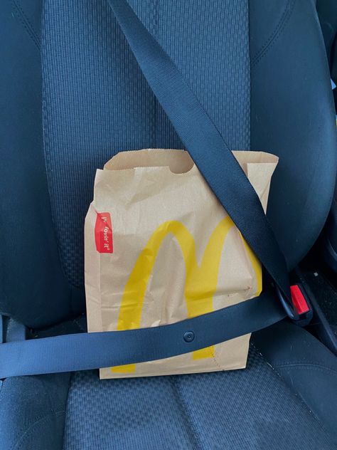 Hermes Cabin, Mcdonalds Aesthetic, In Car, Paper Shopping Bag, Food Photography, Ruby, Bmw, Cabin, Drive