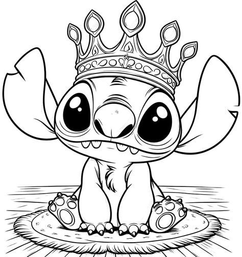 Cute Disney Coloring Pages, Stitch And Lilo Drawings, Stitch Colouring Pages, Stitch Colouring, Lilo And Stitch Coloring Pages, Disney Adult Coloring Books, Stitch Printable, Stitch Coloring, Stitch Coloring Pages