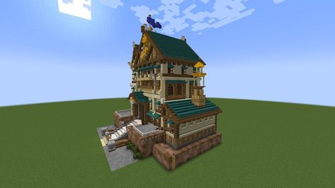 Guild Building, Adventurers Guild, House Artwork, Minecraft Inspiration, Minecraft Map, Fantasy Decor, House Map, Texture Packs, Mini Games