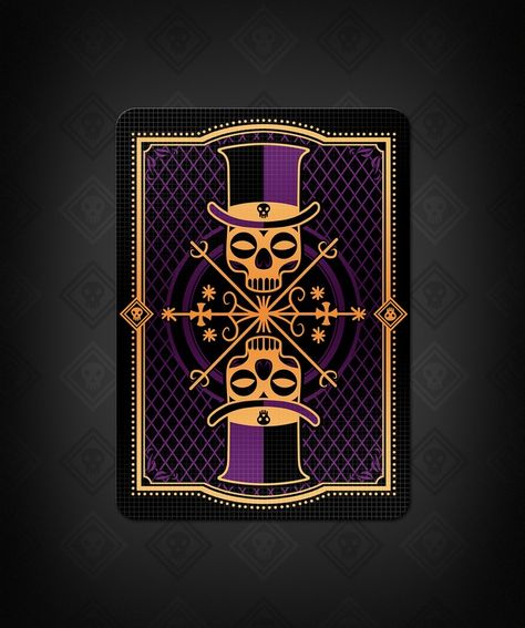 Samedi - Voodoo playing cards by USPCC by Chris Madden — Kickstarter  Launching the day before Halloween!  #kickstarter #baron #samedi #voodoo #playing #cards Curse Symbols, Spells For Revenge, Voodoo Aesthetic, Signage Illustration, Voodoo Tattoo, Voodoo Art, Baron Samedi, Papa Legba, Voodoo Hoodoo