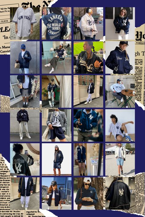 #newyork #yankees #varsity #baseball #jackets Yankees Aesthetic, Baseball Jackets, Ny Yankees, New York Yankees, New York, Baseball