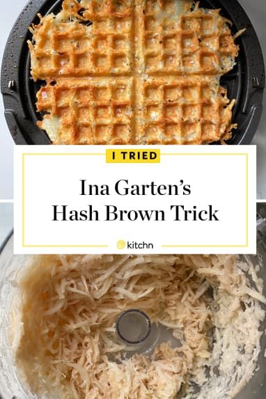 Waffle Iron Hash Browns, Breakfast Hacks, Homemade Hashbrowns, Waffle Iron Recipes, Potato Waffles, Waffle Maker Recipes, Ina Garten Recipes, Hashbrown Recipes, Pies Maker