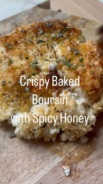 Boursin Cheese Appetizers, Cheese Gal, Baked Boursin, Boursin Recipes, Boursin Cheese, Spicy Honey, Cheese Appetizers, Favorite Appetizers, Garlic Herb