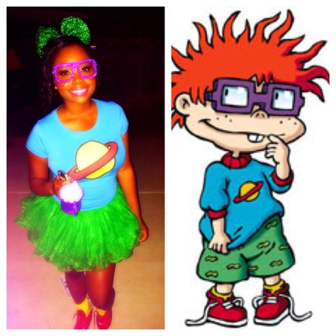 Chuckie Finster Halloween costume Lilo And Stitch Costume, Stitch Costume, Teacher Halloween Costumes, Annual Halloween Party, Beetlejuice Halloween, Halloween Everyday, Holiday Costumes, Diy Halloween Costume, Unique Costumes